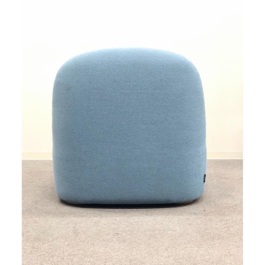 美品■カリモクニュースタンダード■ポーラー　ラウンジチェア　L　水色　１Pソファ