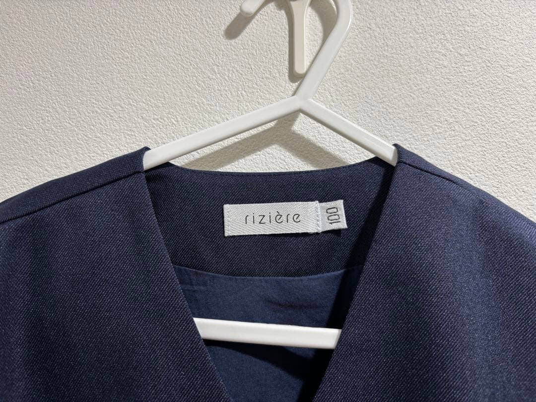 【美品　riziere　リジュール】　セットアップ　シャツ　ネクタイ　100