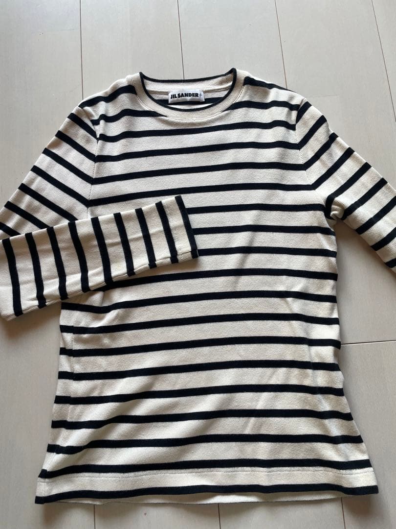 JIL SANDER+ ストライプ長袖カットソー