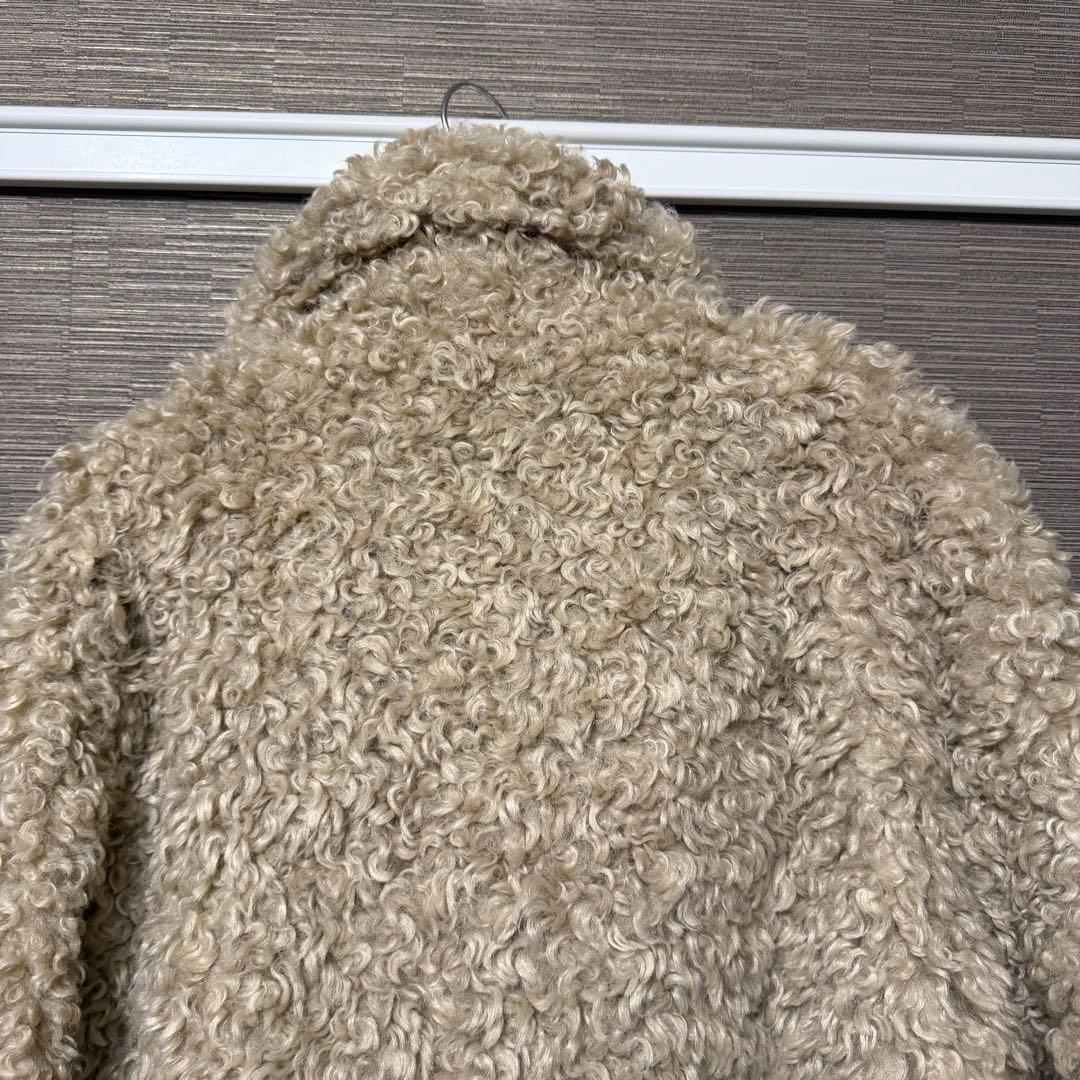 ZARA トグルボタン フェイクファー ボアジャケット S