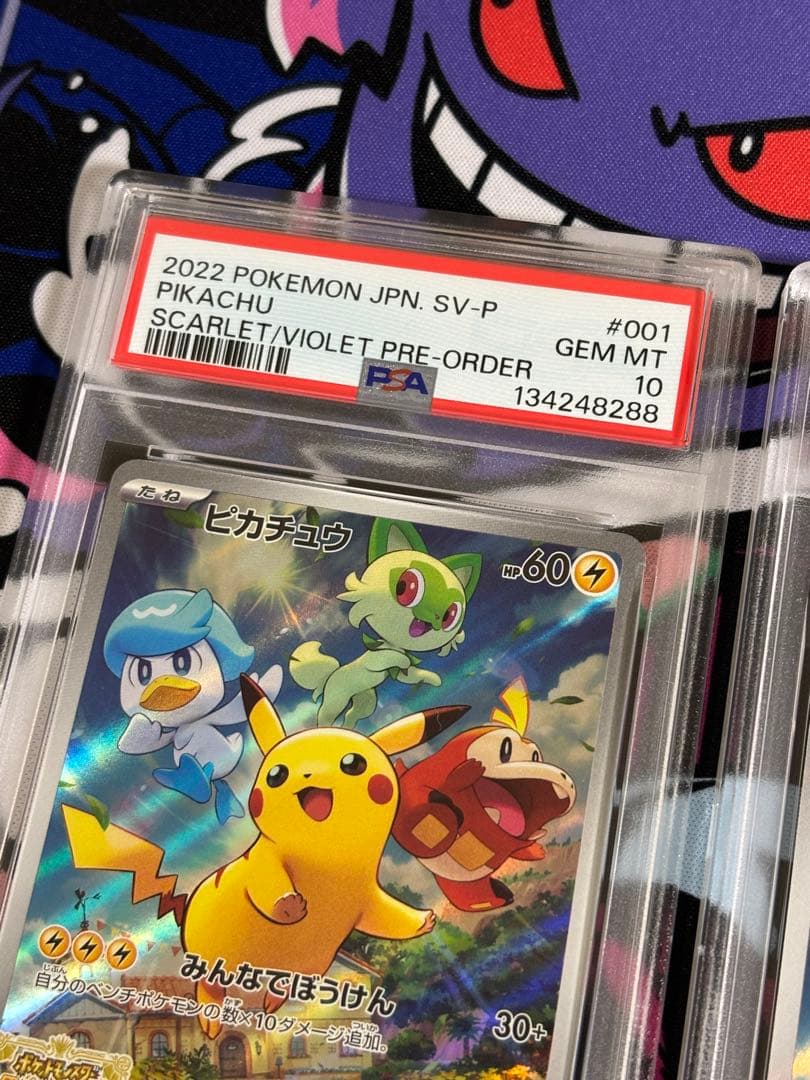 ピカチュウ スカバイプロモ psa10 連番3枚セット