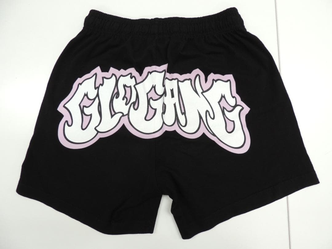 GLO GANG Flaming Glo Shorts USA製 ロゴ ショーツ