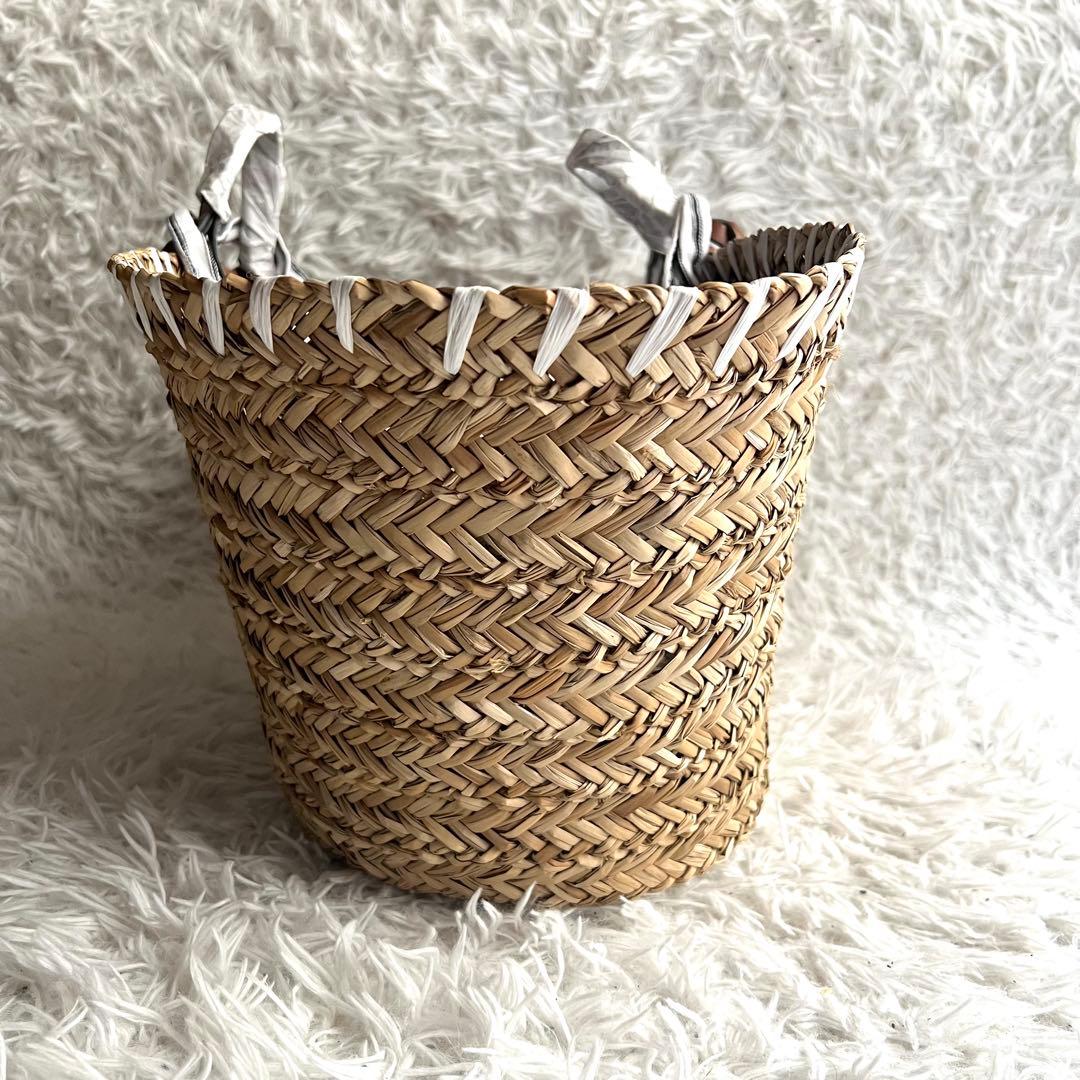 未使用品 アニヤハインドマーチ カゴバッグ アイズ 大容量 ラフィア ラージ