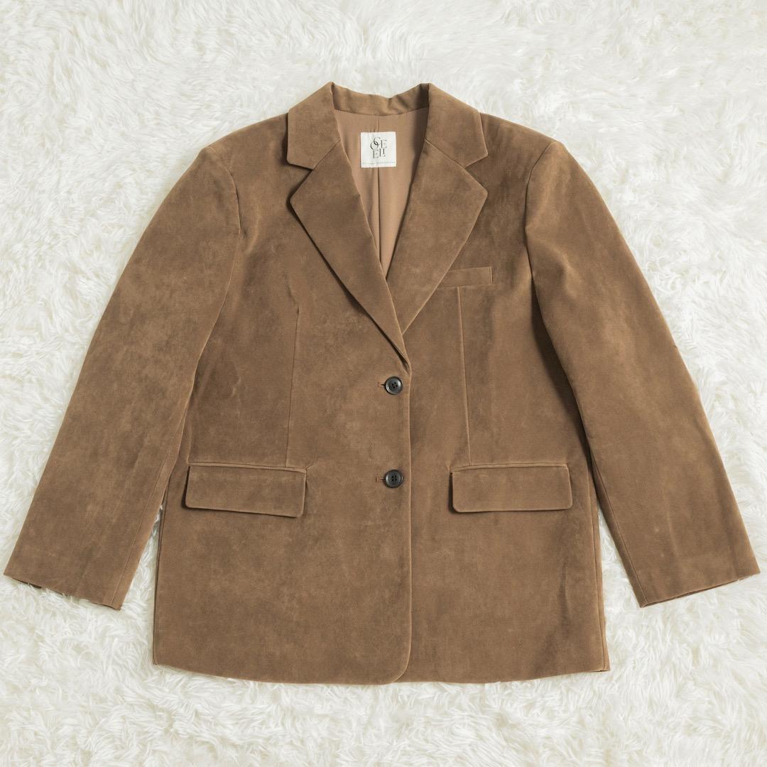 美品 SeaRoomlynn collab スエードライクオーバージャケット M