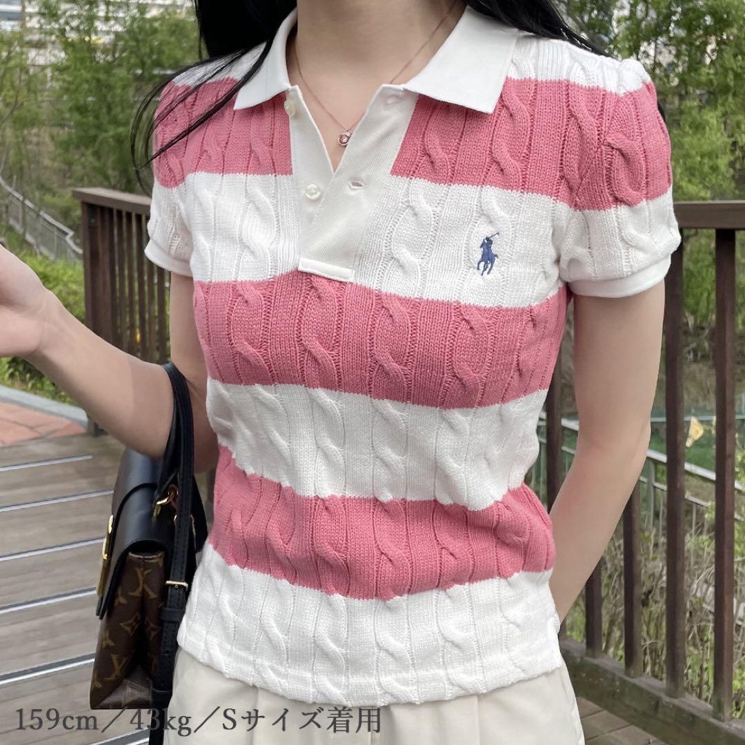 POLO RALPH LAUREN ケーブルニット ポロシャツ