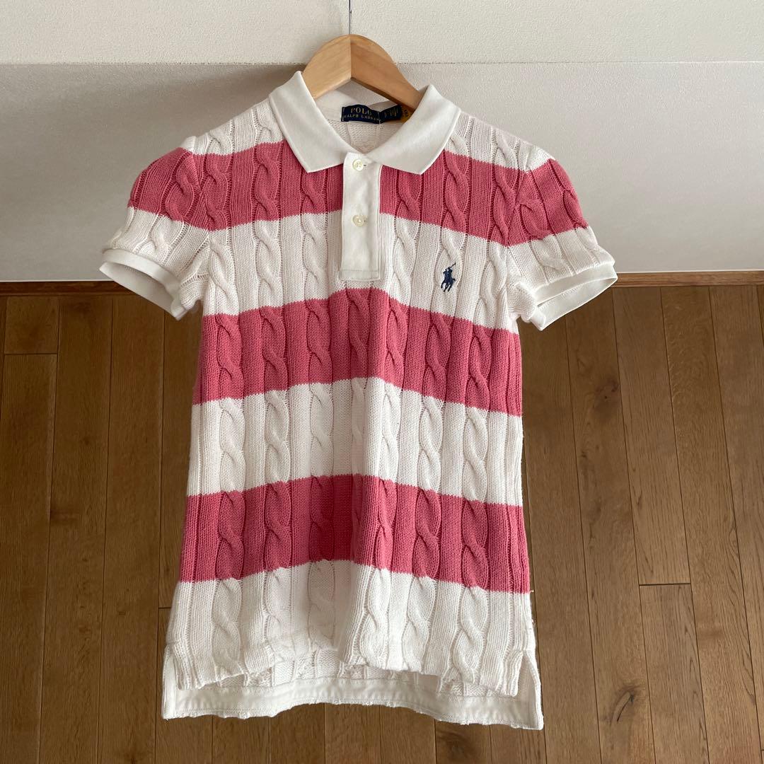 POLO RALPH LAUREN ケーブルニット ポロシャツ