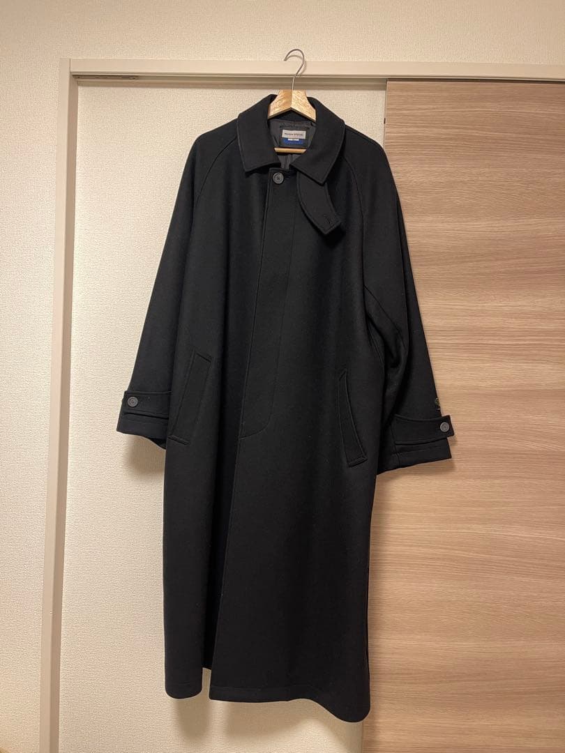 メゾンスペシャル super170's ウールプライムオーバーステンカラーコート