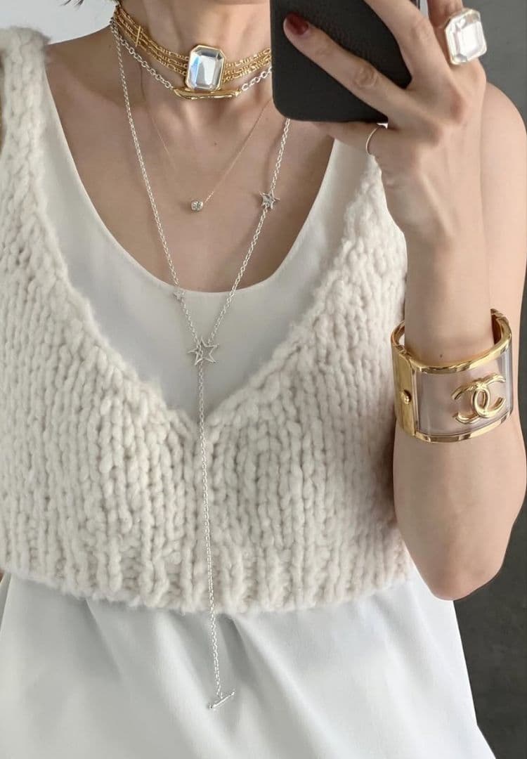 【限定価格】CHIEKO+ luxeknit 03 bustier babyca