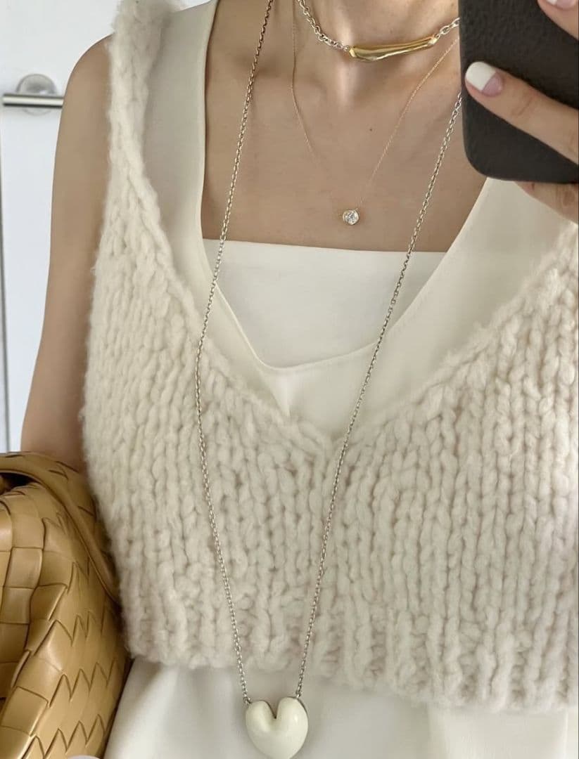 【限定価格】CHIEKO+ luxeknit 03 bustier babyca