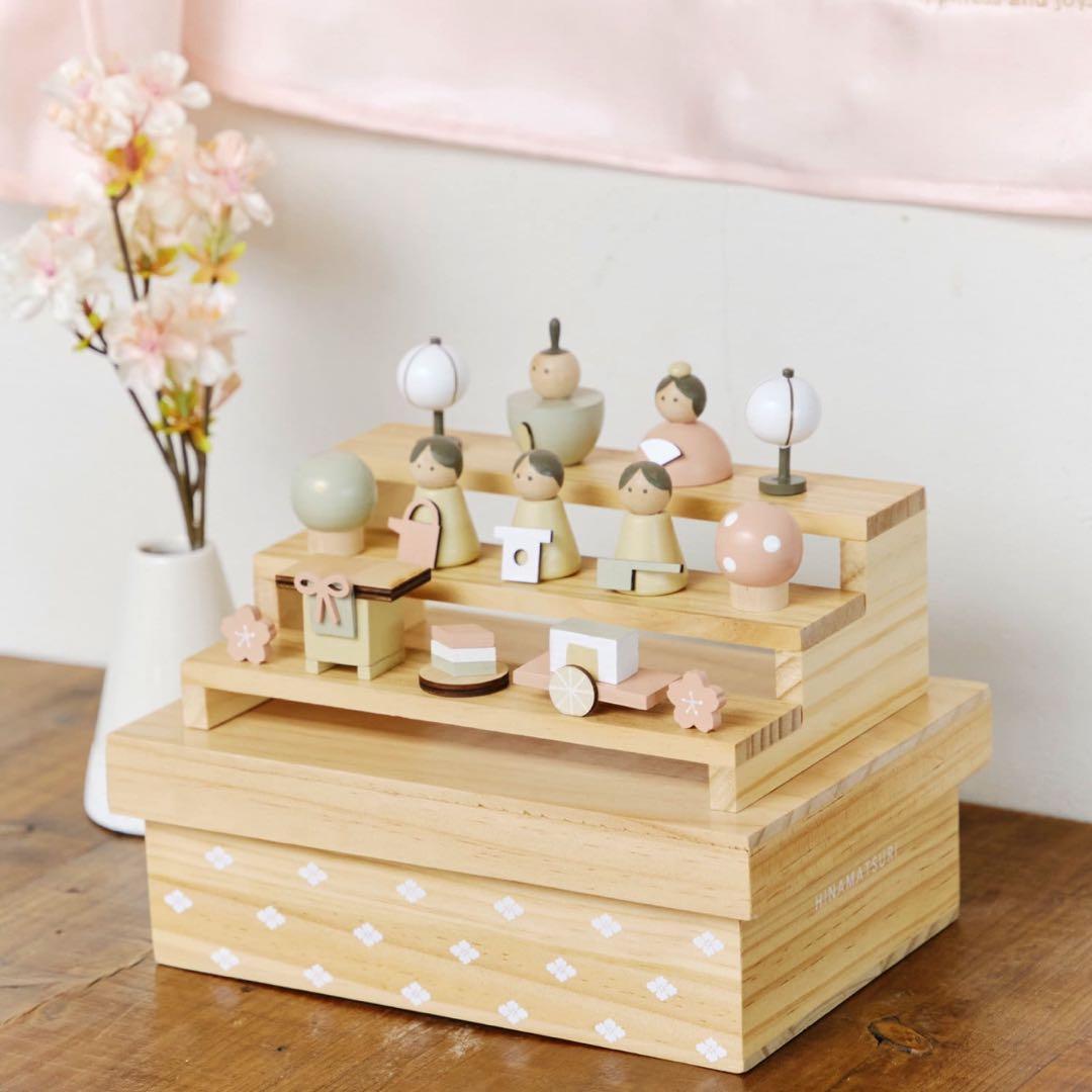 サリュ ＊ ひなまつり 完売品【収納できる雛人形セット】