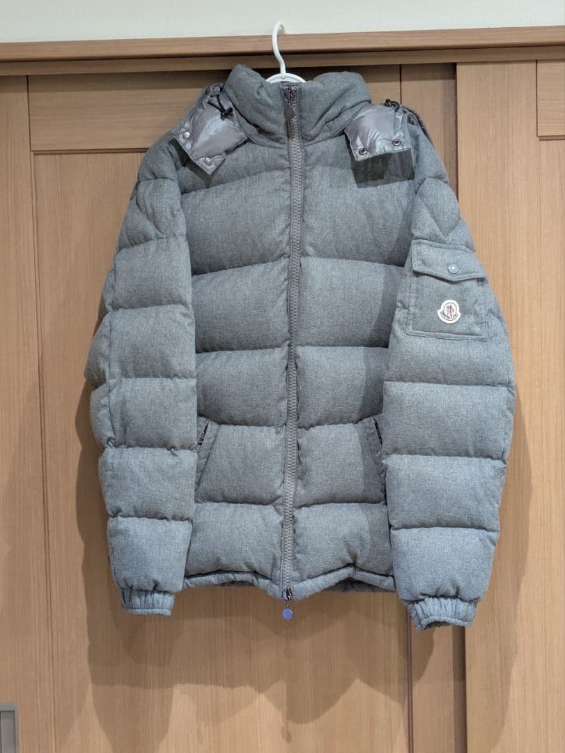 グレー ダウンジャケット 取り外しフード