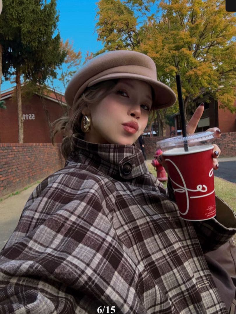 ★新品　nalm. ウールキャスケット ミルクベージュ