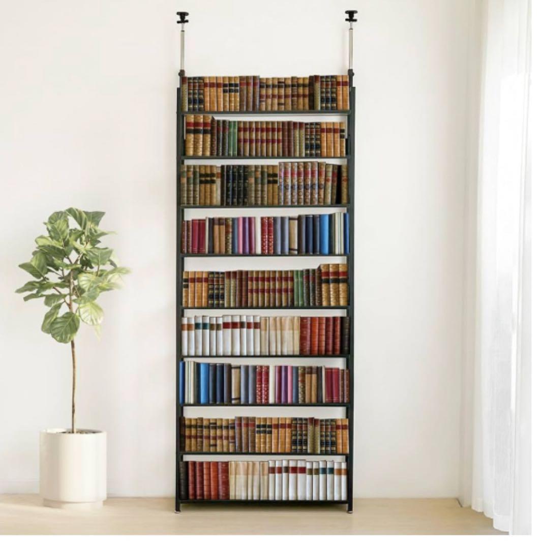 本棚 突っ張り つっぱりラック つっぱり棚 突っ張りラック 収納棚 壁面収納