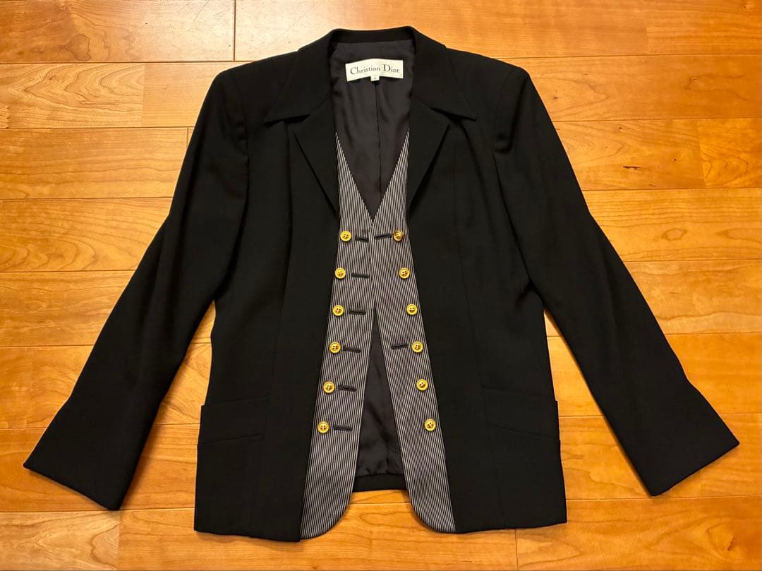 Christian Dior クリスチャンディオール　ベスト ジャケット　黒　M