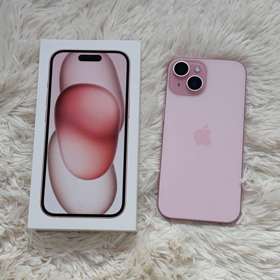 Apple iPhone 15 ピンク 本体 512GB フィルム付き