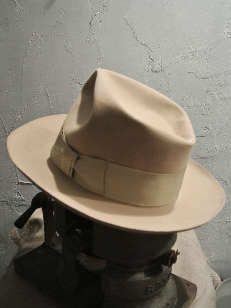 帽子 40s Vintage STETSON 3X Beaver 7 3/8 59cm