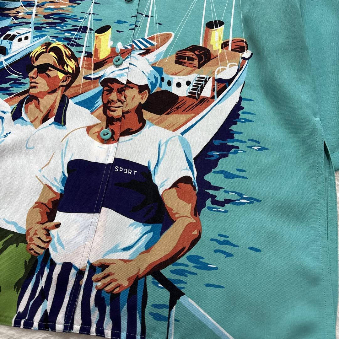 トクコプルミエヴォル　プリントチュニックシャツ　海岸　人々　リゾート　パリ