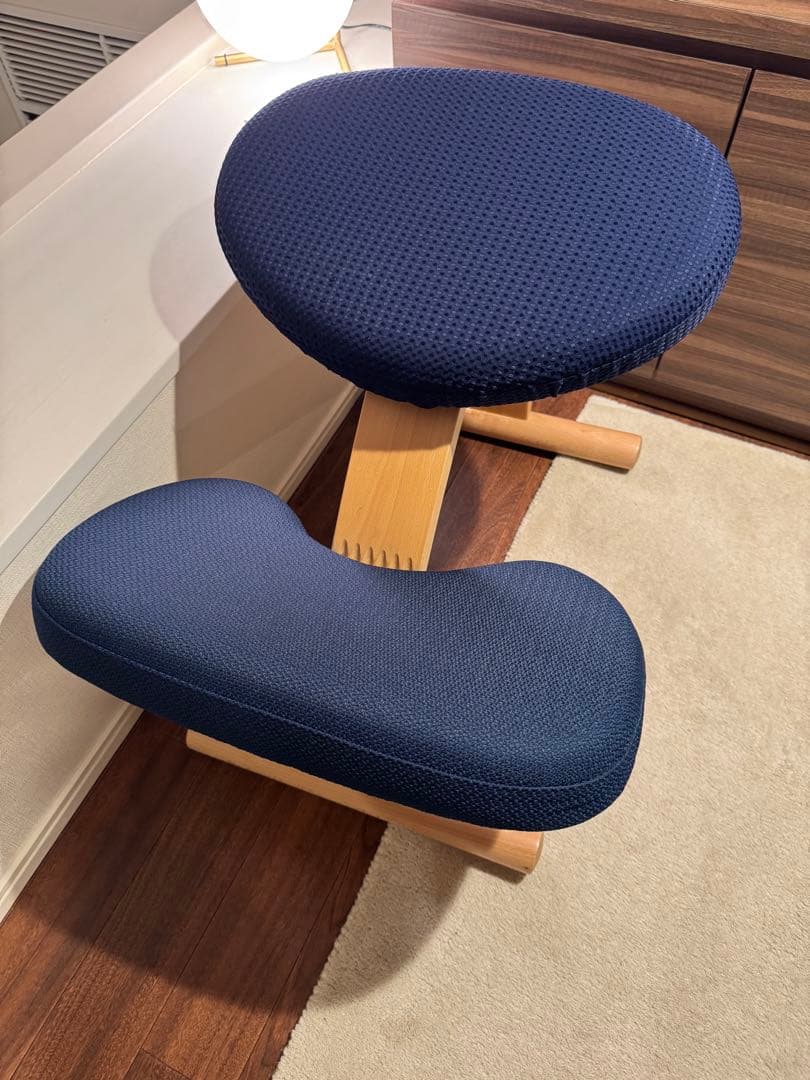 ★美品★ バランスチェア　イージー　ネイビー