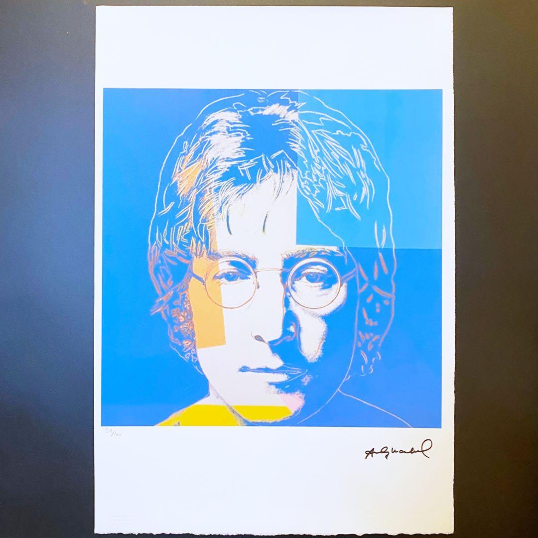 【模写】貴重 世界限定100枚 アンディ・ウォーホル ジョン・レノン リトグラフ
