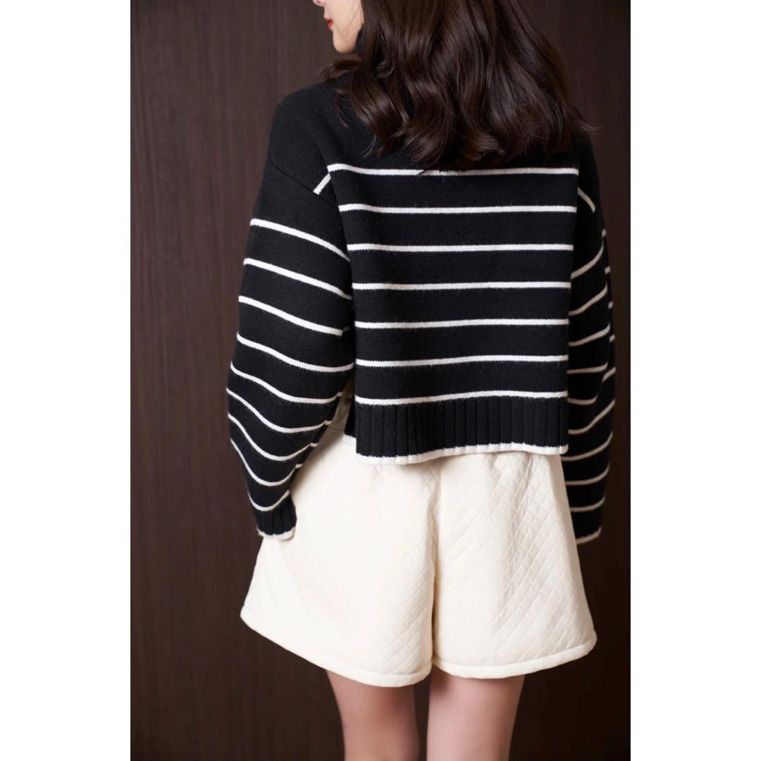 Her lip to♡Quilted Flare Bell Shorts