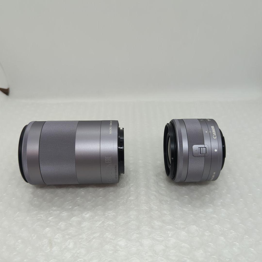 【美品】Canon EOS M10 ダブルズームキット ホワイト ミラーレス一眼