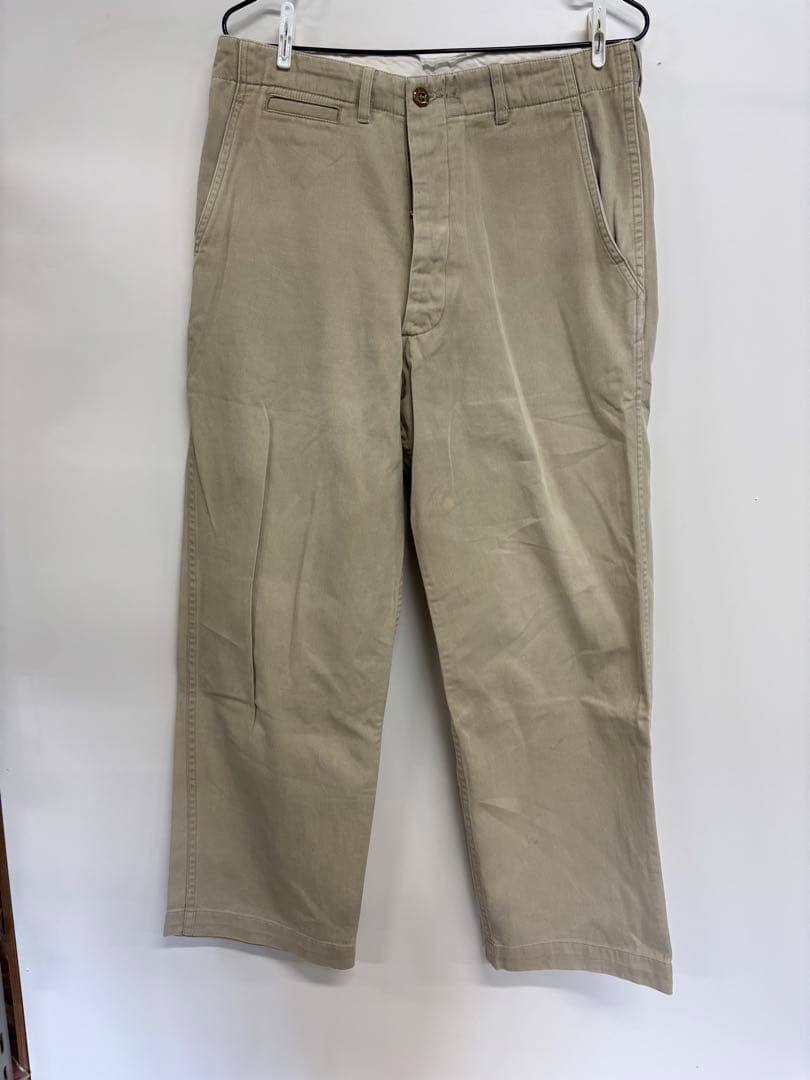 50s US.ARMY M-45 チノトラウザーパンツ 実物32×34 ベージュ