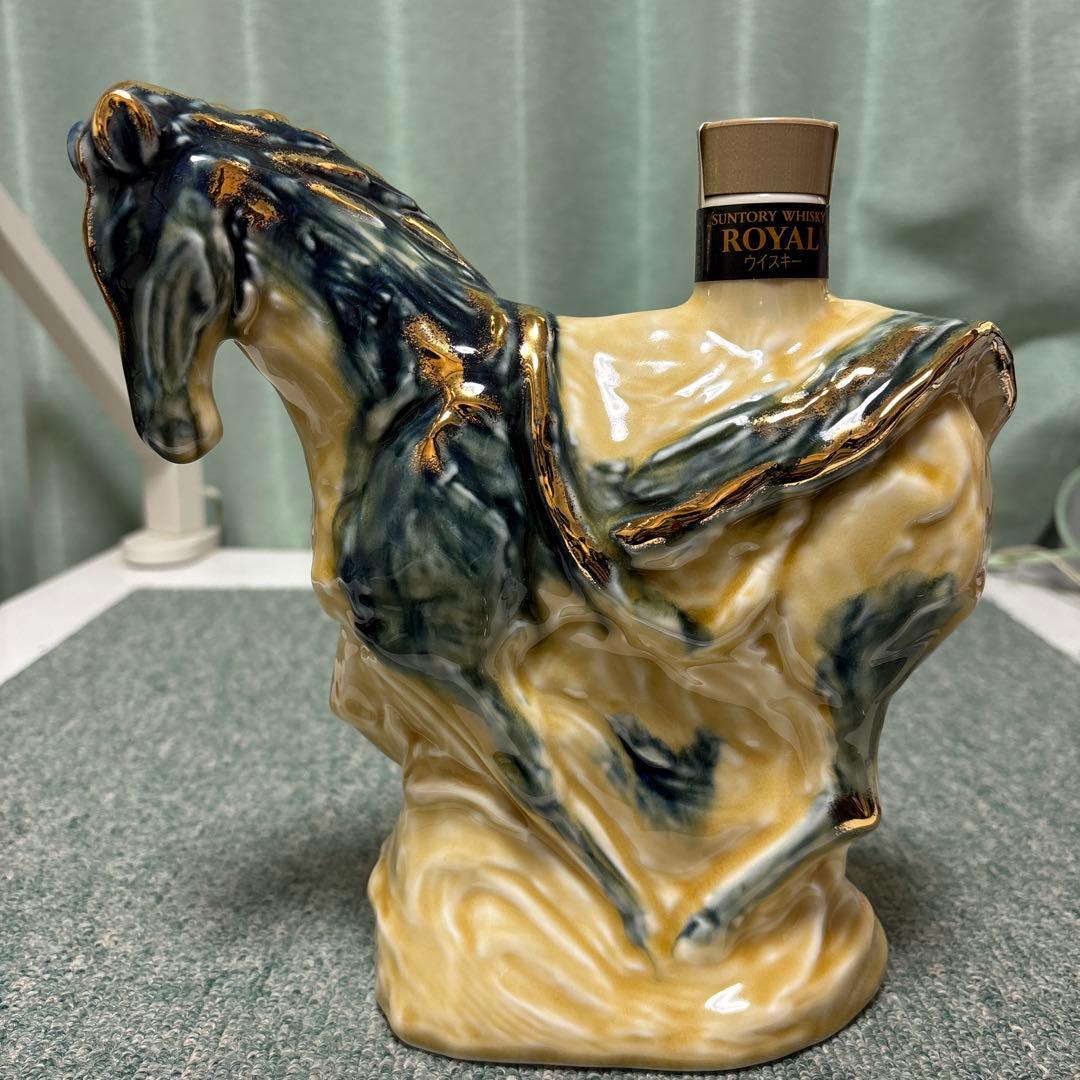  馬の形 陶器ウイスキーボトル