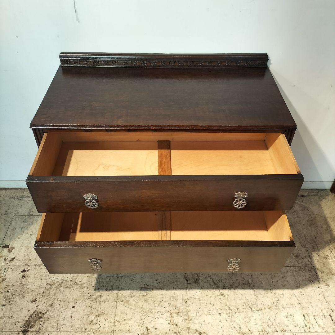 M♦イギリス製　アンティークファニチャー2段チェスト