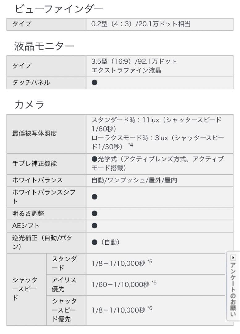 Sony HDR-XR550V ビデオカメラ本体