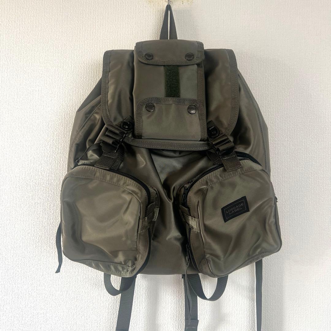 新品未使用　LUGGAGE LABEL ナイロン ミリタリーリュックサック