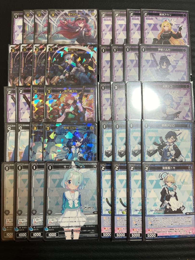 候*様 ウィクロス　ブルアカ　デッキ　ヒナ　アズサ　ネル　シロコ　ブルーアーカイ