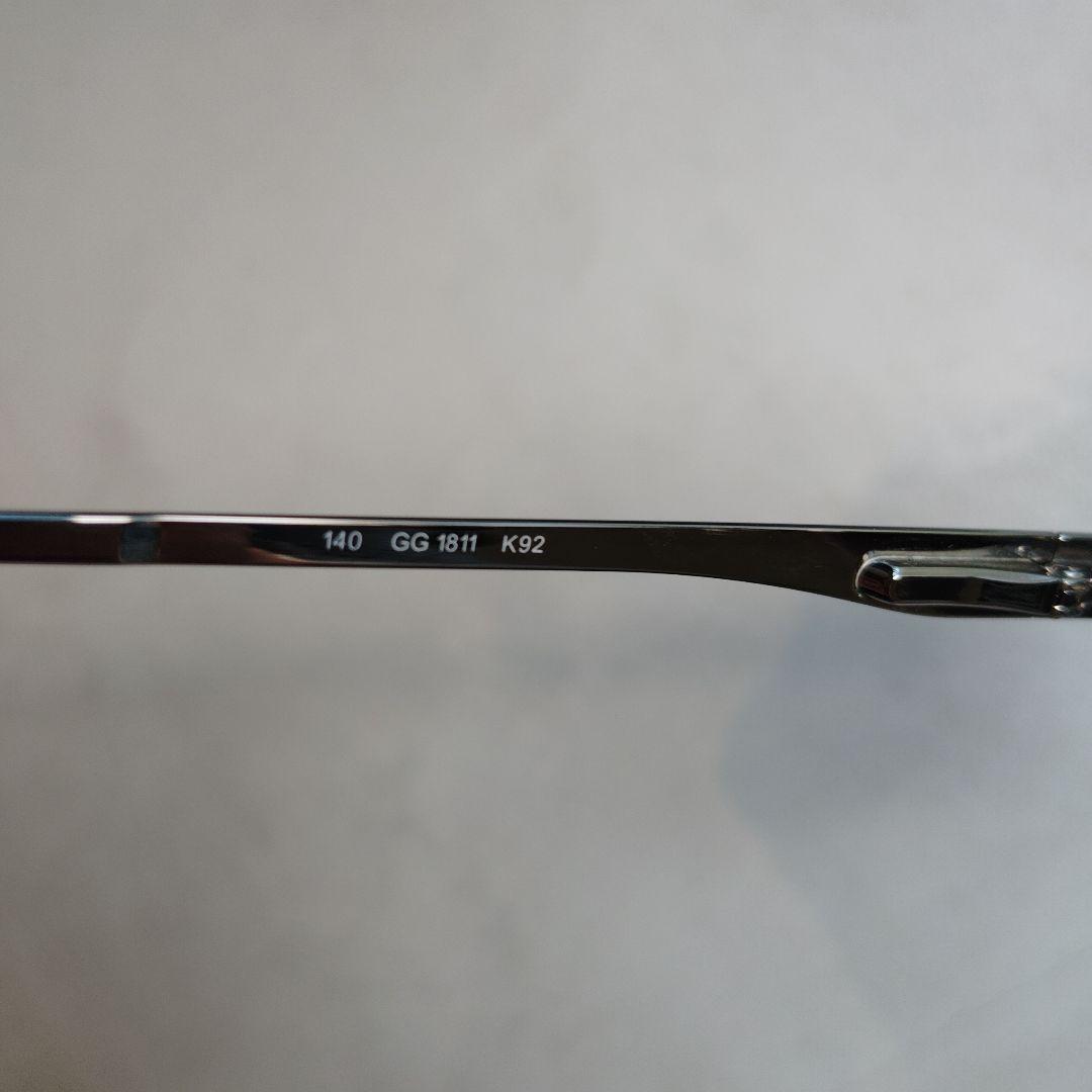 猫夜叉 GUCCI サングラス グレー レンズ シルバー フレーム