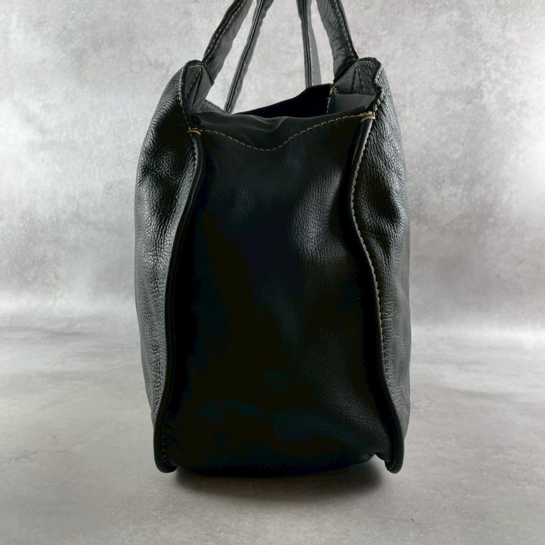 希少00s　アーカイブ　イッセイミヤケ FETE　ビックハンドバック　レザー　黒