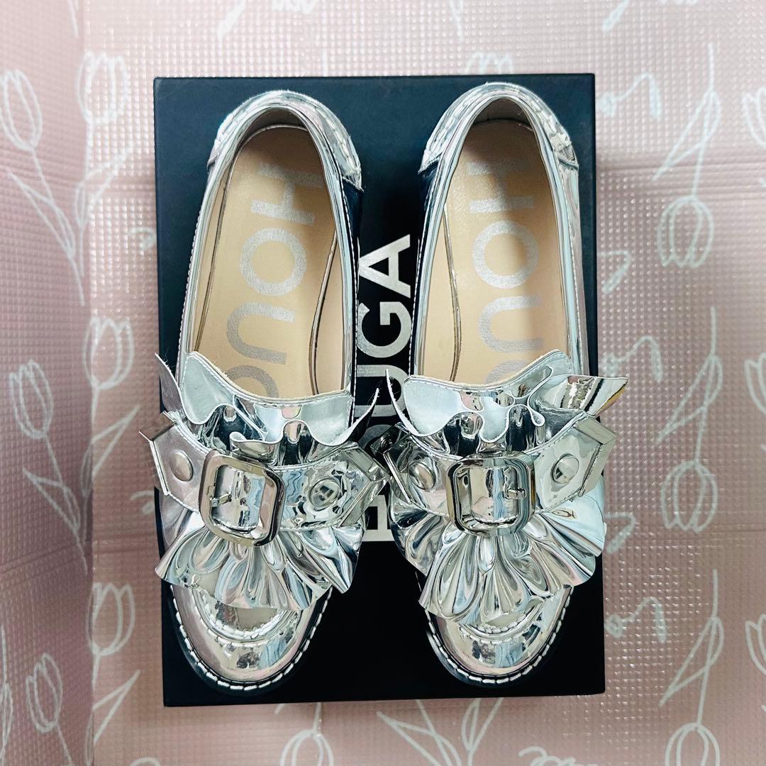 週末限定値下げHOUGA day and night loaferシルバー 1