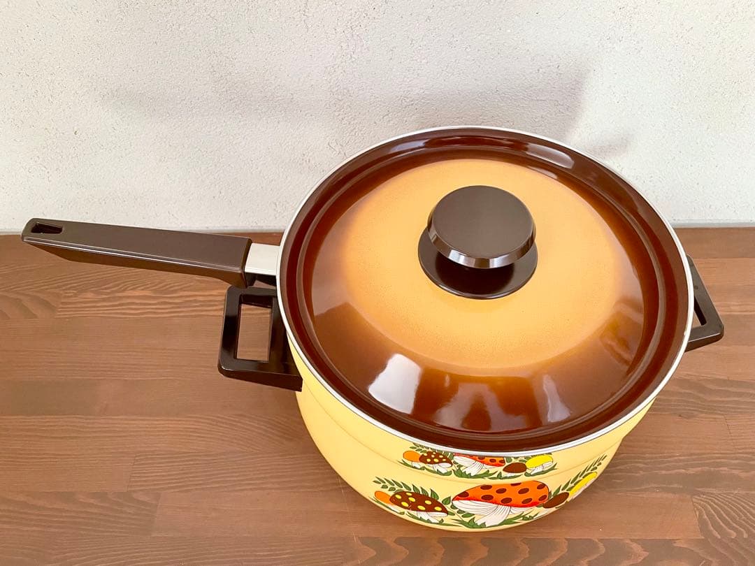 アメリカ ヴィンテージ キノコ フライパン 鍋 レトロポップ アンティーク 料理