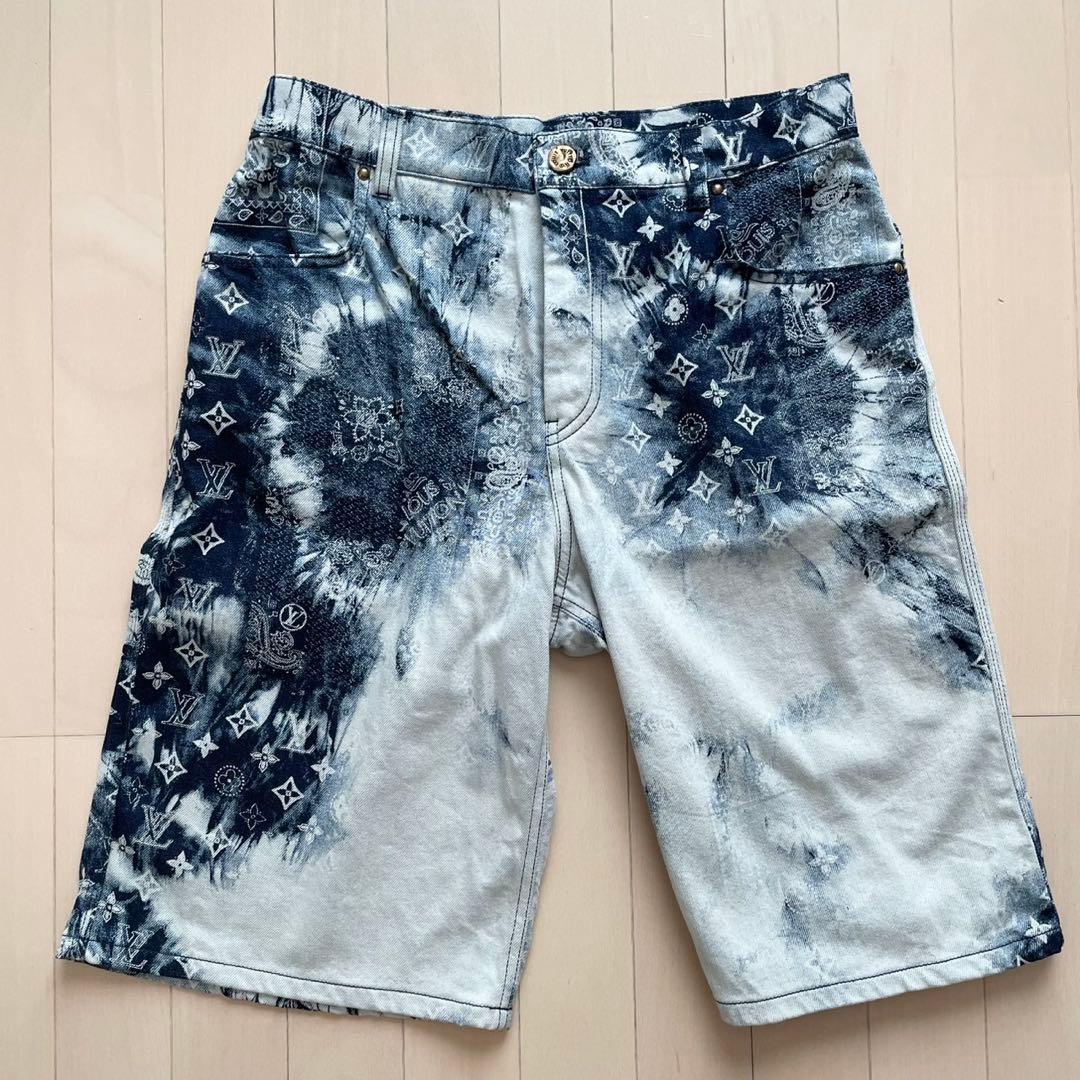 ひぃ　ルイヴィトン【極美品】バンダナ モノグラム ペイズリー