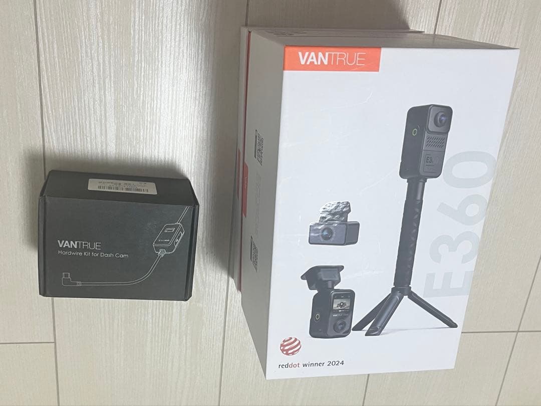VANTRUE E360 ace ドライブレコーダー、ハードワイヤーキット付