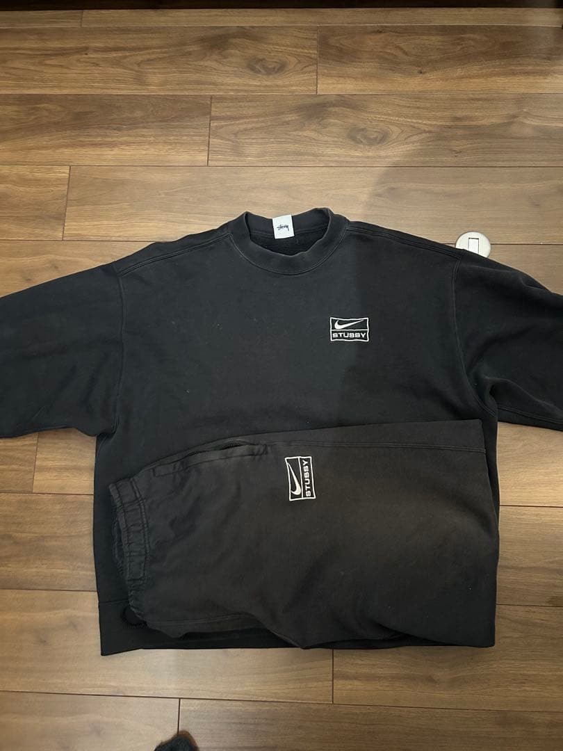 Nike Stussy ブラック スウェットパンツ セット