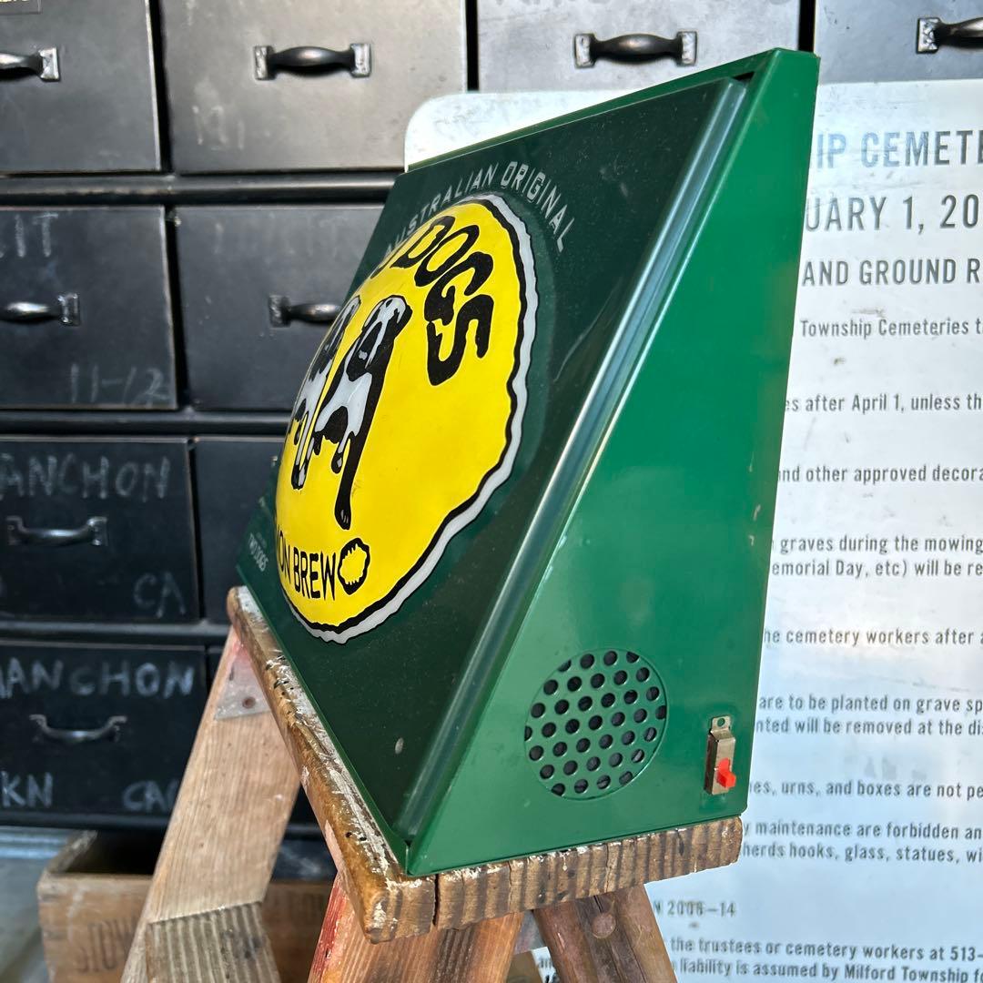 TWO DOGS ヴィンテージ ネオン看板 人感センサー付き 蚤の市 ライト