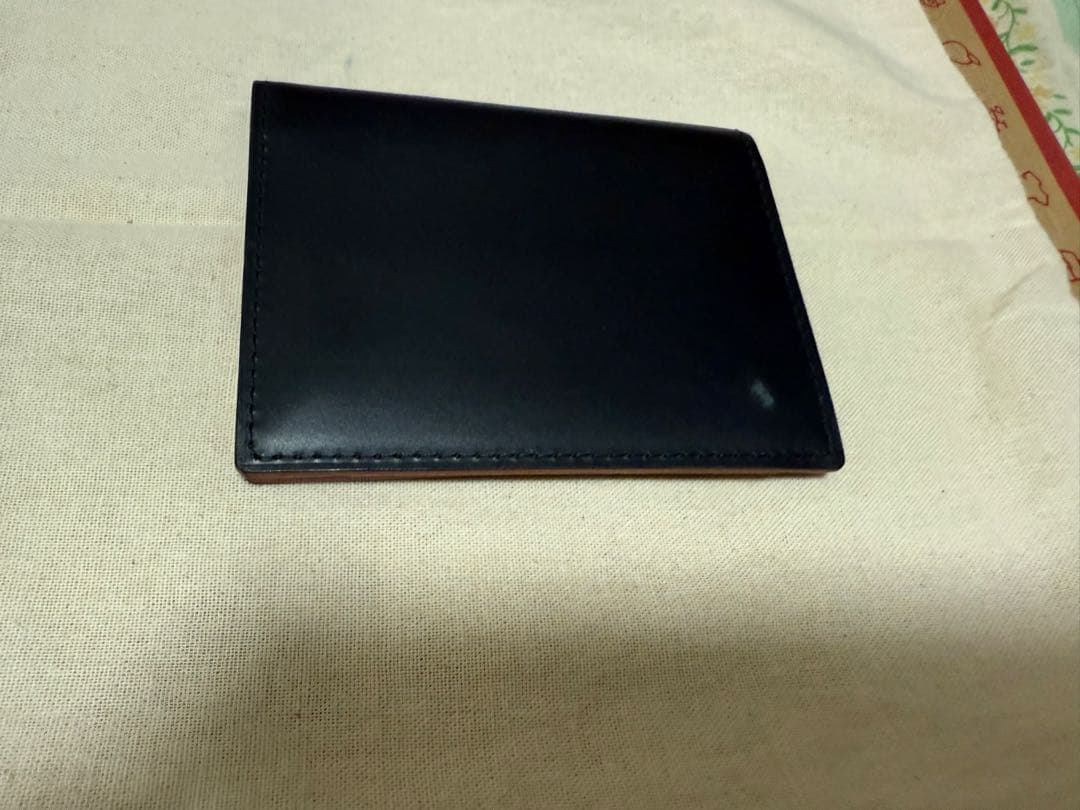 GANZO 濃紺（ネイビー）パスケース 定期入れ 定価22,000円