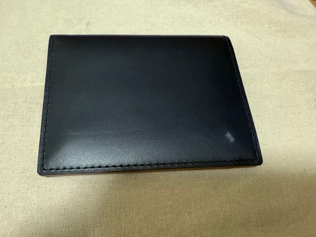 GANZO 濃紺（ネイビー）パスケース 定期入れ 定価22,000円