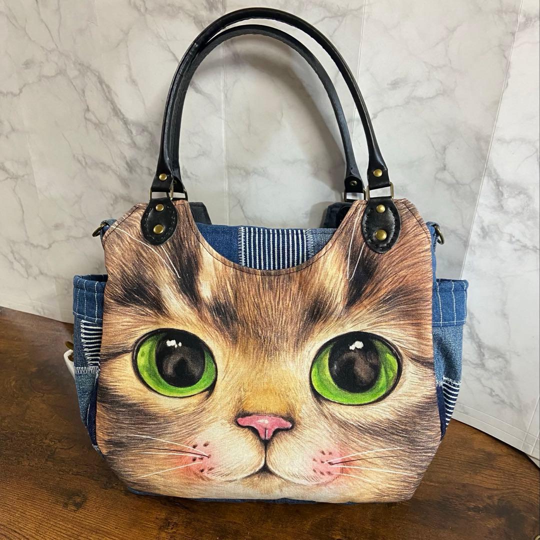 ね*】様 コヤンイサムチョン デニムリメイク【トートバッグ】パッチワーク ハンド