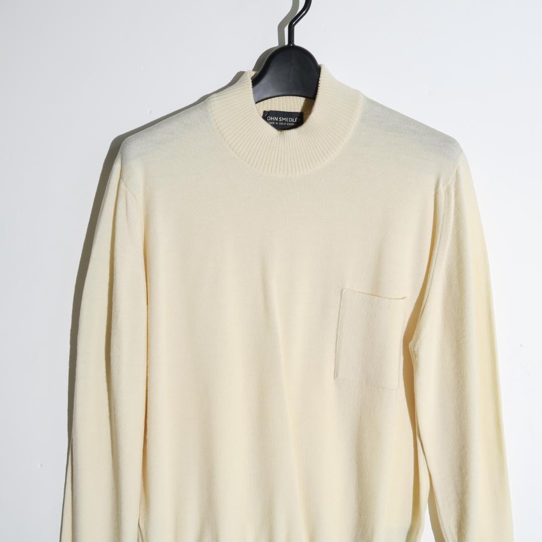 別注 JOHN SMEDLEY モックネックニット アメリカンラグシー