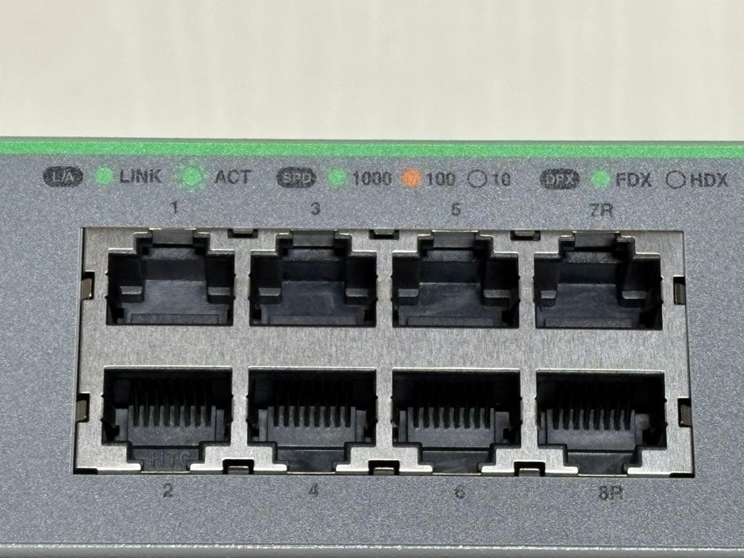 【未使用品】アライドテレシス AT-GS950/8 8ポートスイッチングハブ