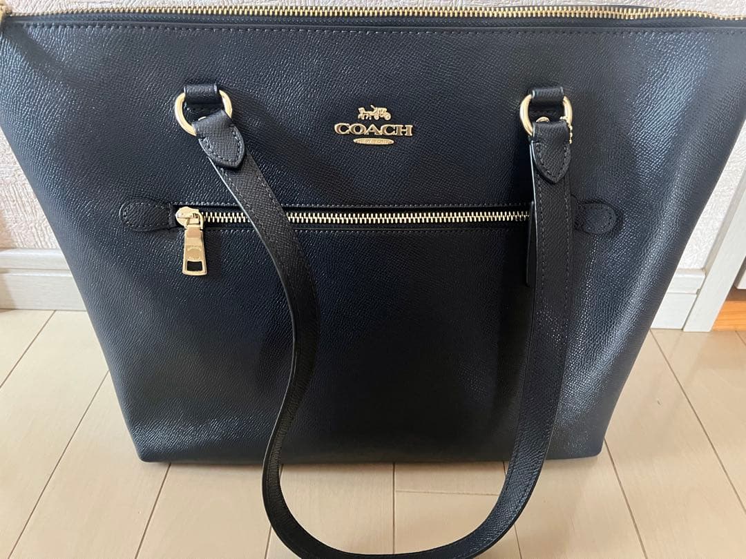 COACH ネイビー　トートバッグ