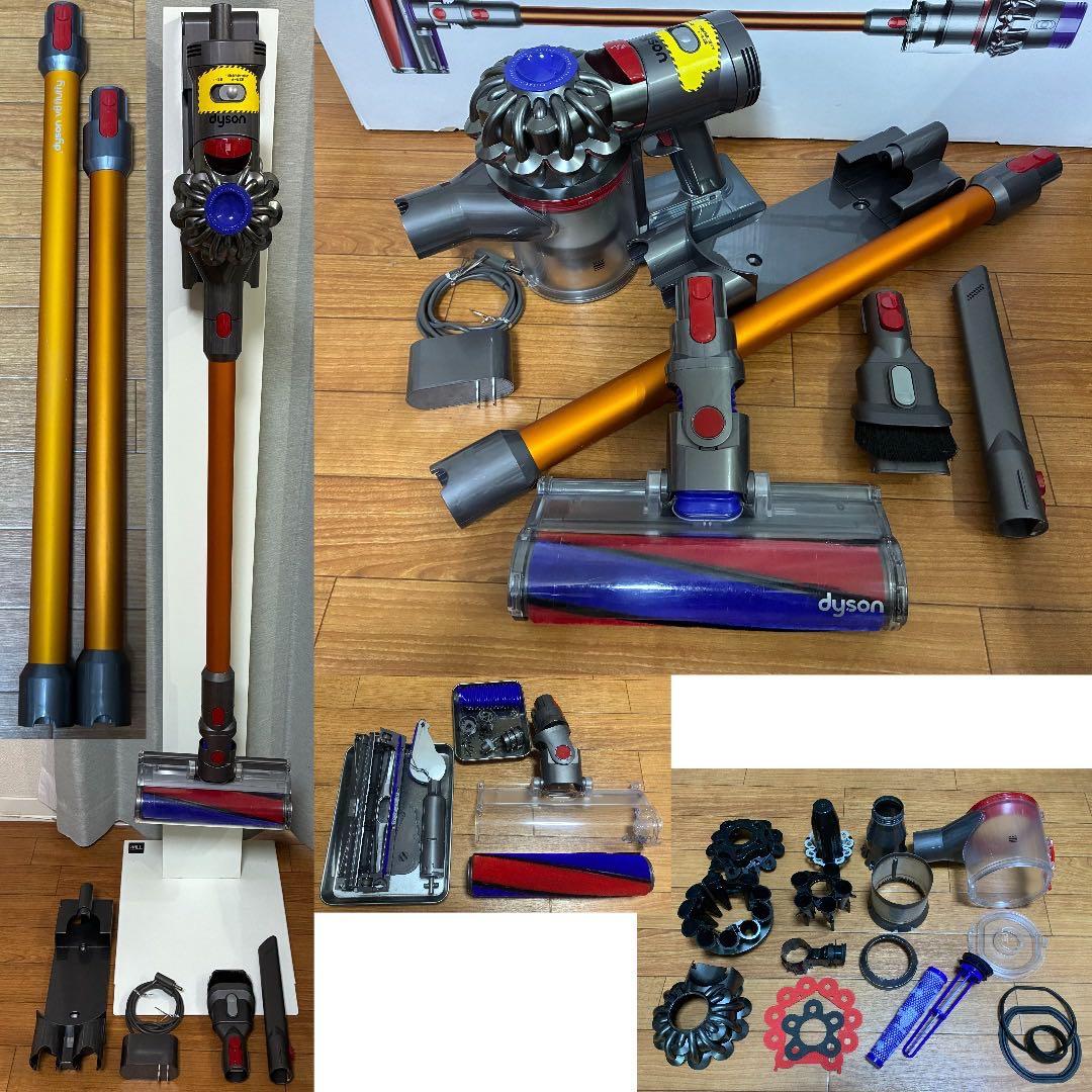 【美品】ダイソン dyson V7 fluffy 大容量新品バッテリー35分