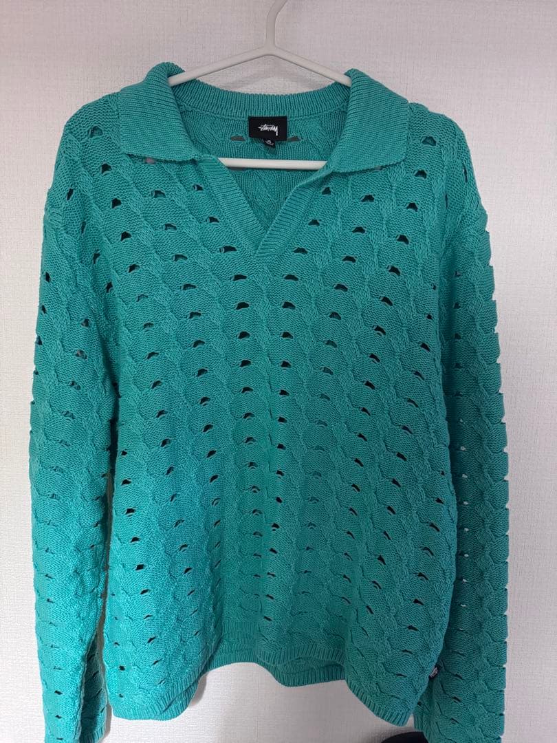 STUSSY ニットポロ