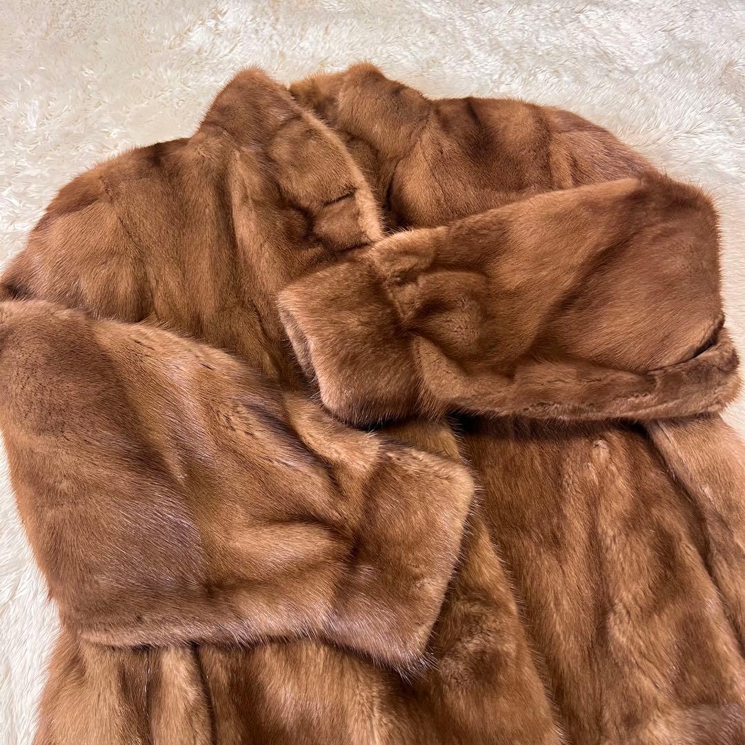 Belle Vison SAGA MINK ファーコート ミンク 毛皮 ブラウン