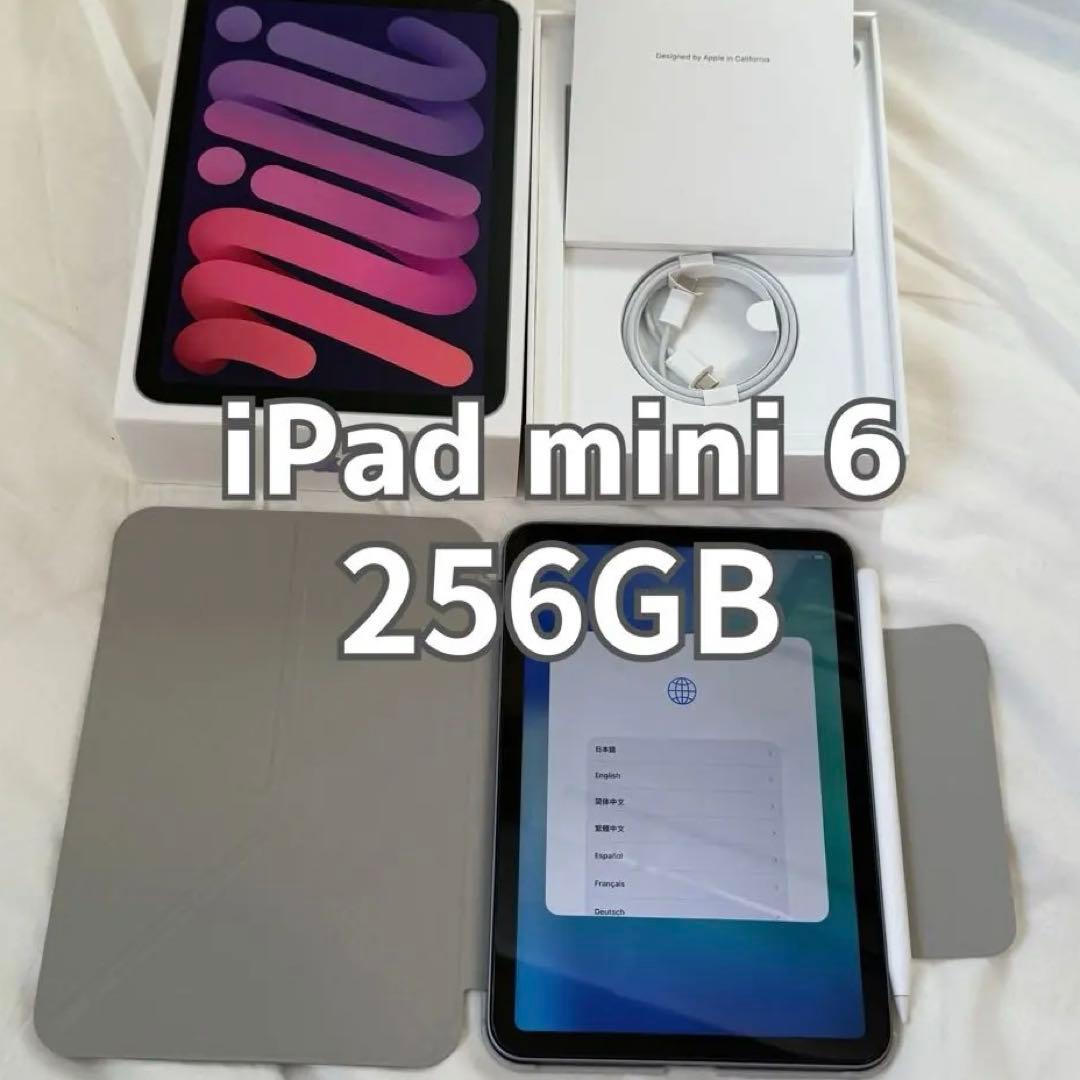 【残量100%】 iPad mini6 256GBパープル 極美品