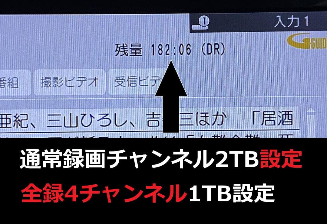 Panasonic DMR-BXT870 3TB　7チャンネル同時録画OK